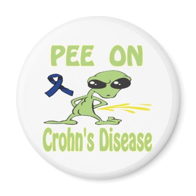 Pee On Crohn'S Disease Magnet by causeican