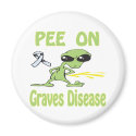 Pee On Graves Disease Magnet