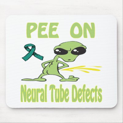 Pee On Neural Tube Defects Mousepad by causeican
