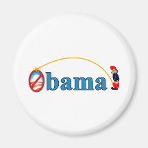 Pee on Obama Refrigerator Magnet