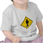 Pee Pants Road Sign t-shirts