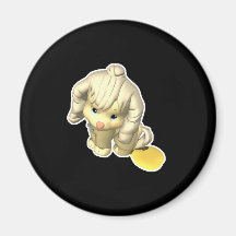 Pee Pee Puddle Puppy Refrigerator Magnets