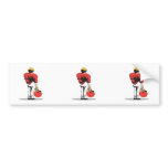 pee wee kids football player red bumper stickers