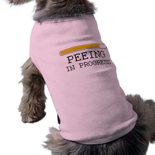 Peeing in progress baby t-shirt pet t-shirt
