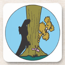 Peek A Boo Beverage Coaster