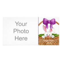 Peek - A - Boo Bunny Easter Photo Card