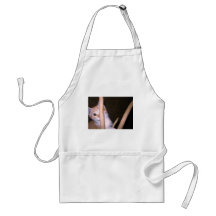 peek a boo kitty apron