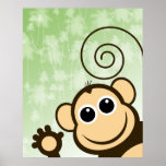 Peekaboo Monkey posters