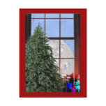 Peekin in with holiday cheer postcards