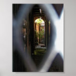 Peeking into a New Orleans Courtyard posters