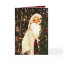 Peeking Santa Christmas Greeting Card ~Digital Art