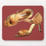 Peeping Leopard Toes mousepads