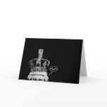 Peeping Majesty greeting card