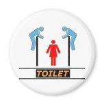 peeping toilet 2 full magnets