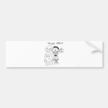 PeeWee HermBot Bumper Stickers