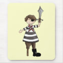 Peg-leg Pirate mousepads