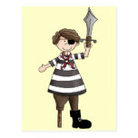 Peg-leg Pirate Postcard