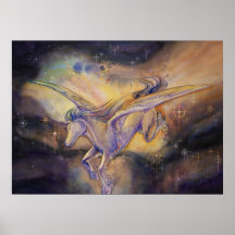 Pegassus With Nebula Posters