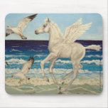 Pegasus Horse & Sea Gulls Fantasy mousepad