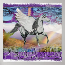 PEGASUS POSTER - WINGED HORSE OF THE GODS