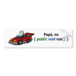 Pegatina coche - Para papás programadores... bumper stickers