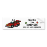 Pegatina coche - yo gané... bumper stickers