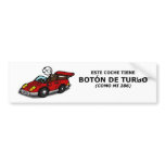 Pegatina de coche - botón de turbo bumper stickers