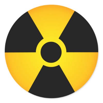 Pegatina "Nuclear" 01 Round Stickers by aidagarmo