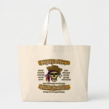 Pegleg Pete's Pirate Supplies Canvas Bags