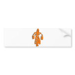 Peileppe Tribal Art Woman w Bucket Silhouette Maid bumper stickers
