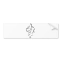 Peileppe Tribal Art Woman w Bucket Silhouette Maid