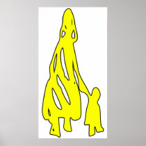 Peileppe Tribal Art Woman w Child Silhouette comic