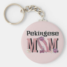 Pekingese MOM Key Chain