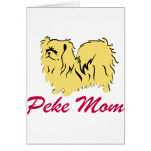 Pekingese Mum Greeting Card