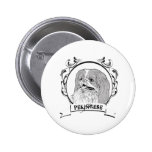Pekingese T-shirt Buttons