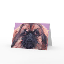 Pekingese "Tough Tiger Bailey" Greeting Card