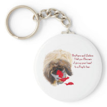 Pekingese Valentine Key Chain