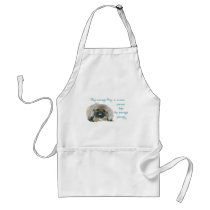 Pekingese Wisdom - The average Dog is nicer Aprons