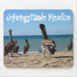 Pelican Beach Bums; Mexico Souvenir Mousepads