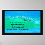 Pelican Surfing Isaiah 26:3-4 Poster