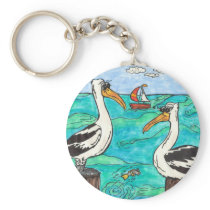 Pelicans Key Chain