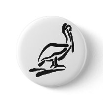 Pellican Bird Abstract Outline