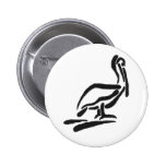 Pellican Bird Abstract Outline Pins