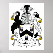 Pemberton Family Crest Poster