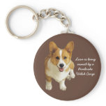 Pembroke Welsh Corgi Happy Keychain
