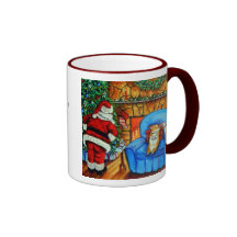 Pembroke Welsh Corgi Mug Santa