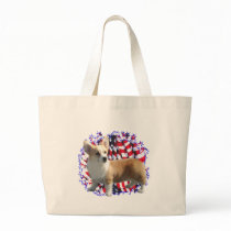 Pembroke Welsh Corgi Patriot Tote Bags