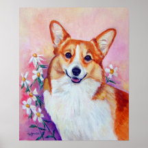 Pembroke Welsh Corgi Poster Print