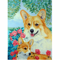 Pembroke Welsh Corgi Sculpture Photo Cutouts