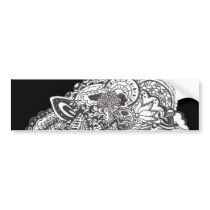 Pen and Ink Drawing Bumper Sticker